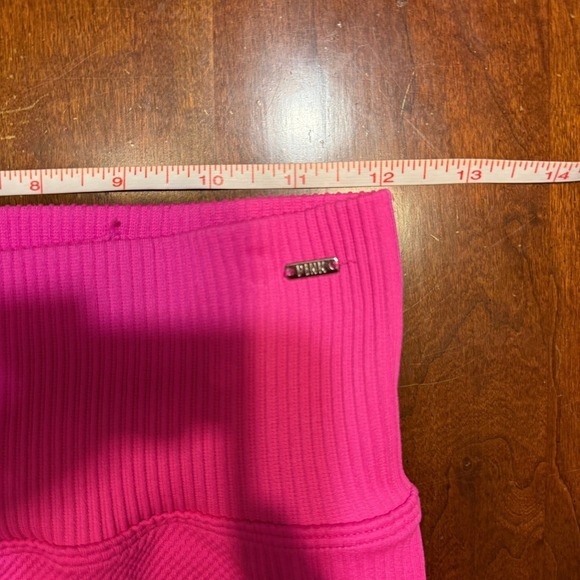 Victoria's Secret‎ PINK Active Neon Pink Dip Dye Ombre Ribbed Leggings Size S - Picture 11 of 12